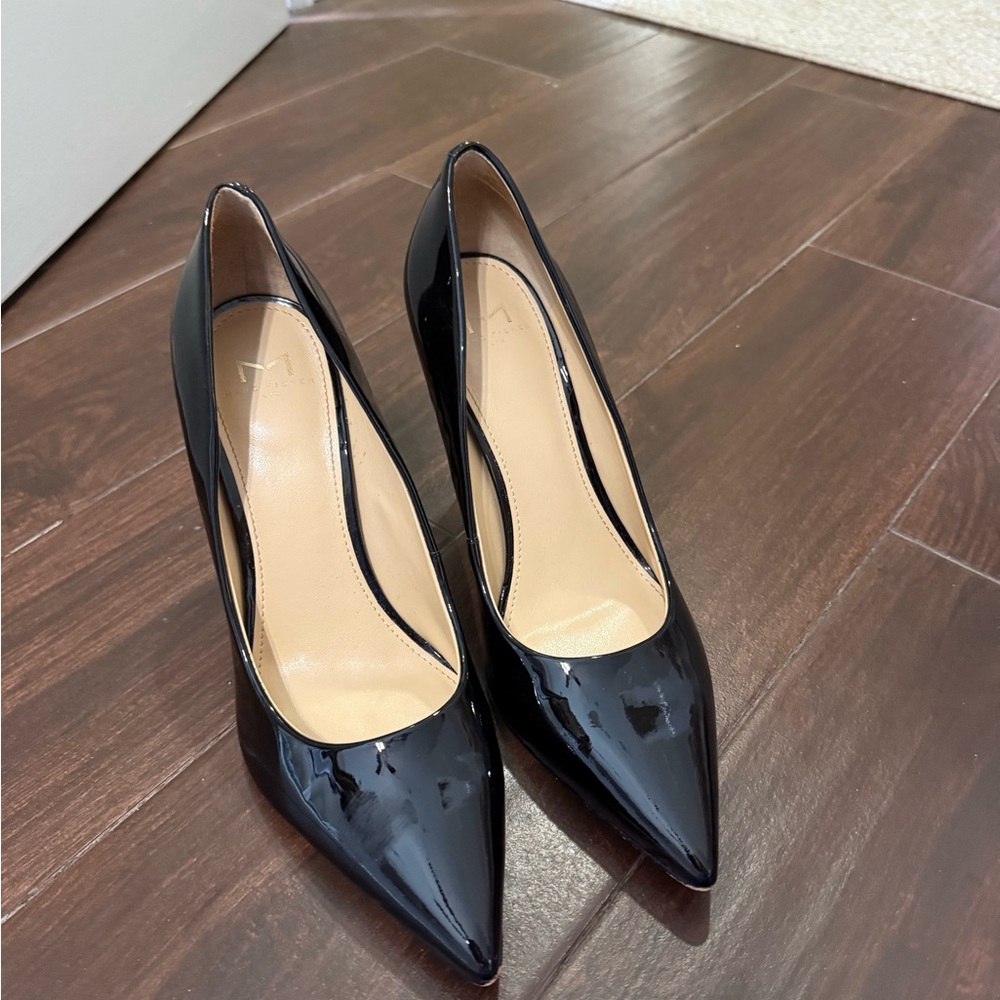 Marc Fisher Black Patent Pointed-Toe Women’s Pumps Size 8.5